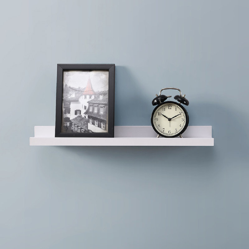Ayrial 2 Piece Floating Shelf, White, 4cm H x 48cm W x 10cm D