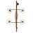 Personalized Canoe 4 Light Chandelier