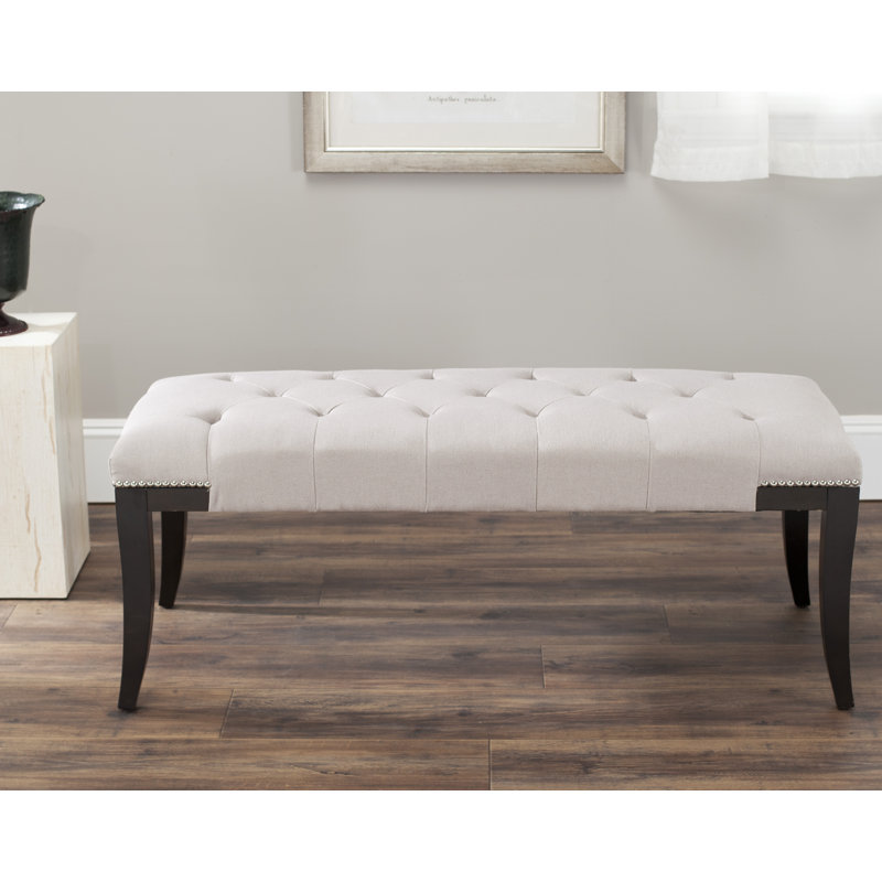 Banc en similicuir Gibbons, Taupe