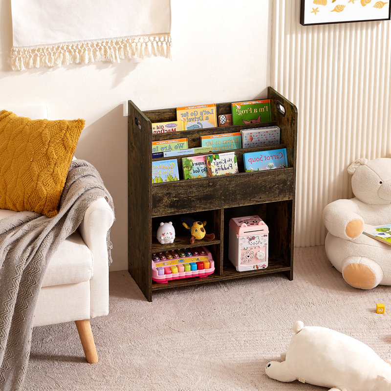 Bibliothèque et rangement pour jouets Melgarejo, Brun
