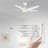 Alcie 5 - Blade LED Smart Standard Ceiling Fan with Remote Control and Light Kit Included-1593471958