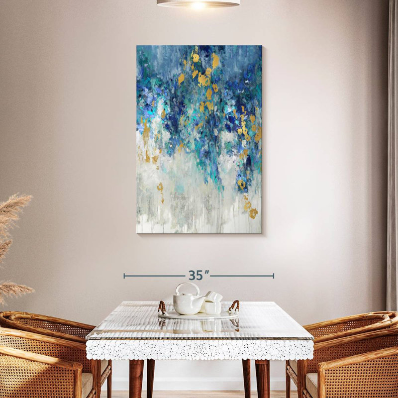 Avery Cascading Blues I, 45" H x 30" W