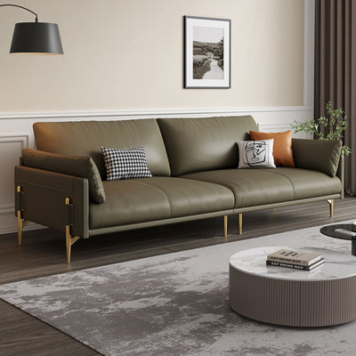 Genuine Leather Modular Sofa cushion couch