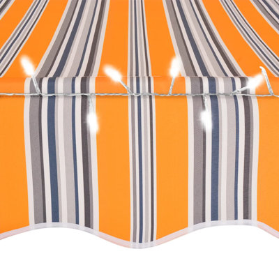 Dakota Fields Fabric Cover Retractable Patio Awning