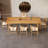 Brown Rectangular Solid Wood Dining Table-582142152