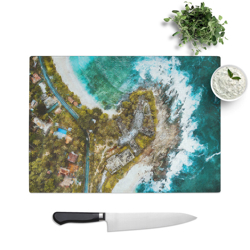 Tangalle in Sri Lanka Chopping Board, 20cm W x 28.5cm L