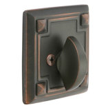 Arts And Crafts Single Sided Deadbolt Oil Rubbed Bronze Finish