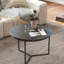 Plateau de table en pierre frittée noire matte - Recouvrement et remplacement de bricolage pour tables basses, tables de patio et tables d'appoint-124632330
