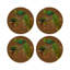 Sous-verres ronds en cuir Vegan de Family Pheasants-119015189