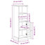 Bathroom Cabinet With Storage VIGO 37 X 34 X 110 Cm-2064094502