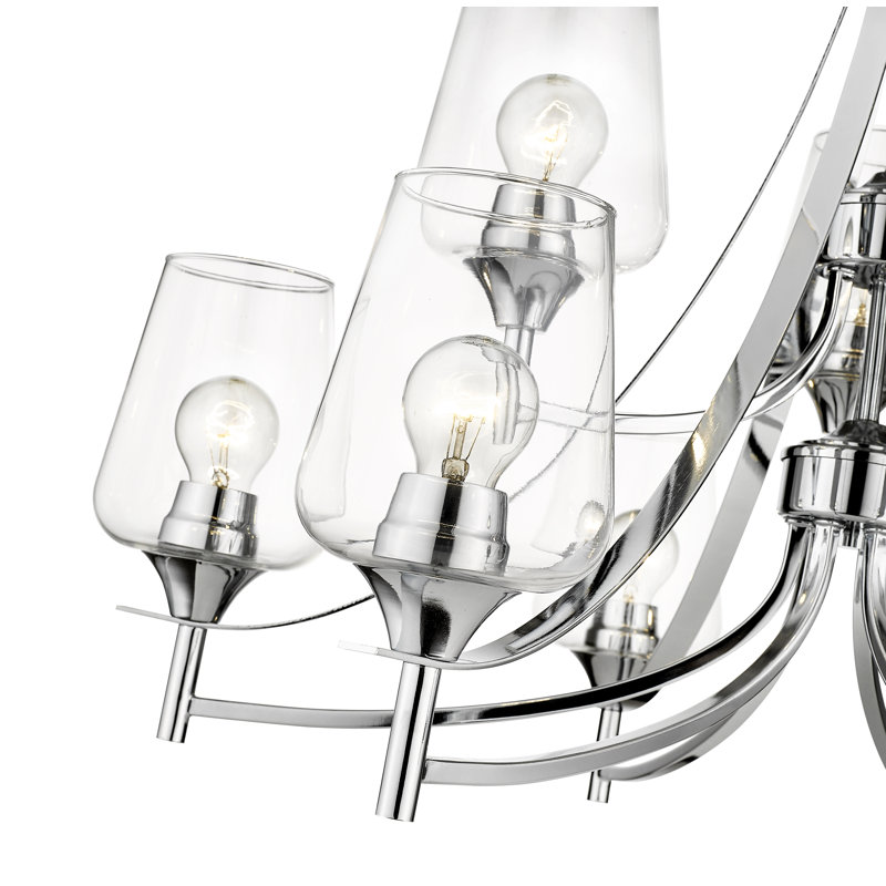Lustre à niveaux unique 9 lumières Sohil