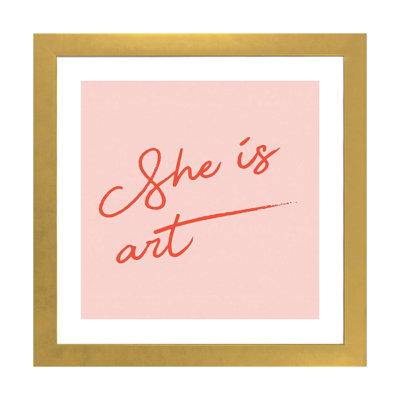 " She Is Art Pink "