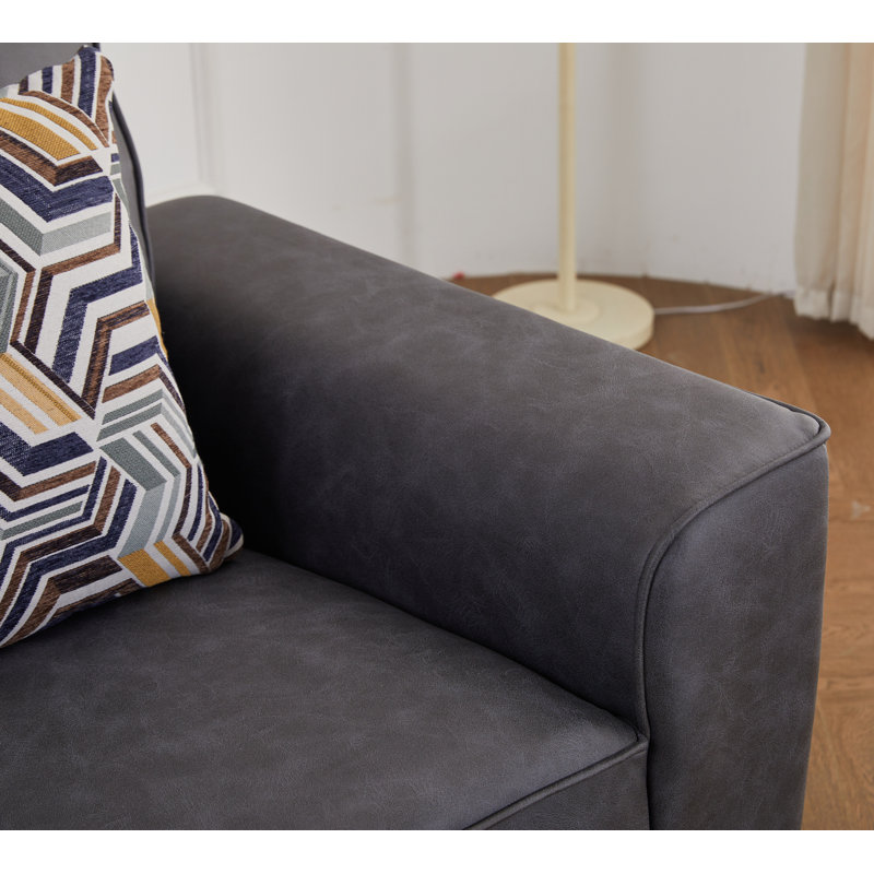 Canapé 80,3 pouces Mid Century Modern, Gris