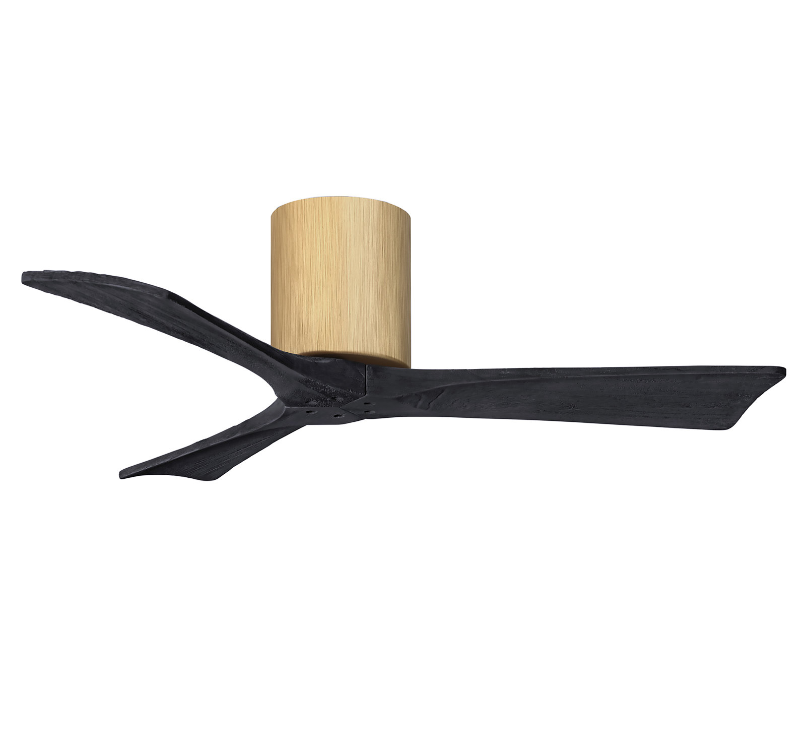 Olivier 3 Blade Ceiling Fan, Matte Black, Light Maple, 42"