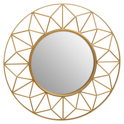 Nipinnawasee Metal Round Wall Mirror