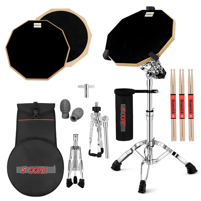 Ensemble de 5 coussins de batterie 5 Core, Noir