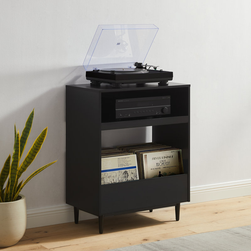 Crosley Arcata Record Player Stand, Black