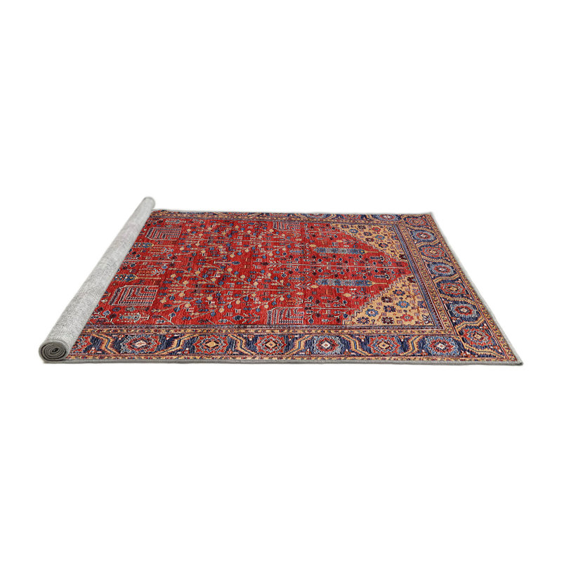 Tapis 100% Mid-Century moderne lavable à la machine 2328, Carré 8 pi