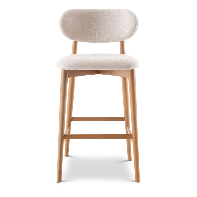 Ena Lucia Bar/Counter Stool - Harvest Jute Seat - Ebano Frame, Natural, Bar Stool (30" Seat Height)