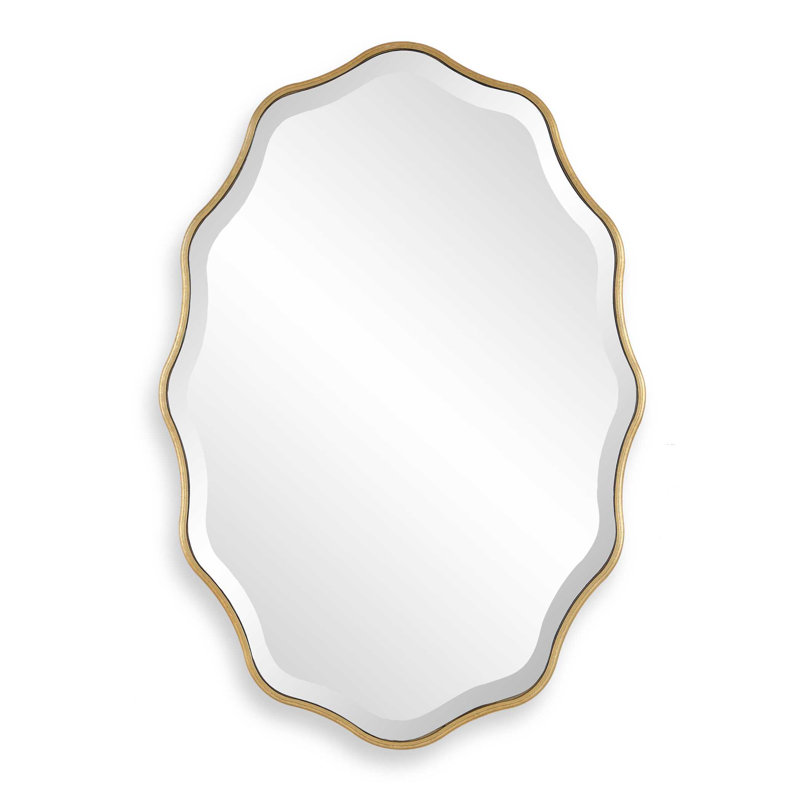 Miroir Katerina, 32" H X 22" W, Doré, Irrégulier