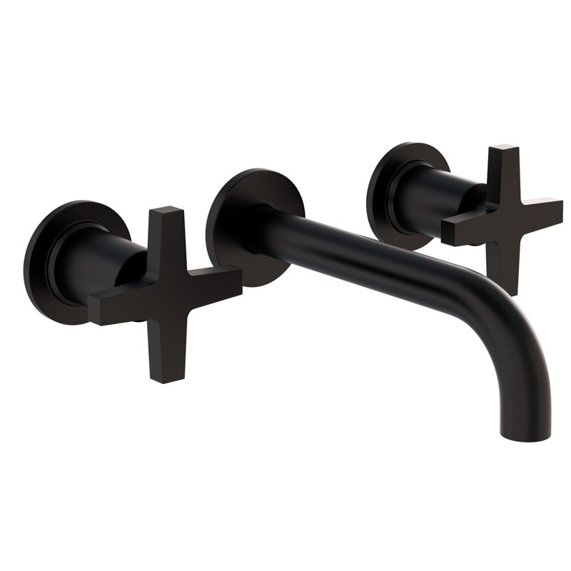Dorrance Wall Mount Bathroom Faucet, Flat Black