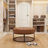 Owen Genuine Leather Round Ottoman-1381695356