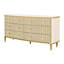 Commode carrée Scotts - champagne clair