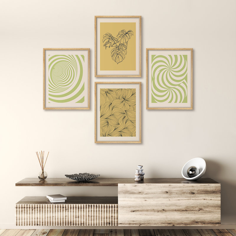 «Modern Monstera Leaf, H 14 po x l 11 po, Naturel