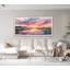 Coucher de soleil aquarelle rose, peinture de paysage, Caroline Lowcountry, décor de ferme-101798149-101798145
