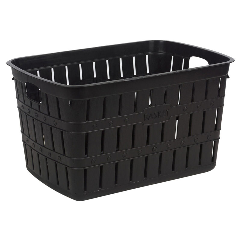 Rebrilliant Plastic Crate, Black