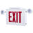Combo Exit Sign/Emergency Light Chicago Approved White Housing 120-277V 90 min Backup Single Face Surface Mounting