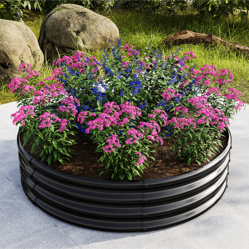 2 pièces W840116764 Boîte à fleurs en métal pour cultiver la carotte et les légumes, protection des drainages de racines