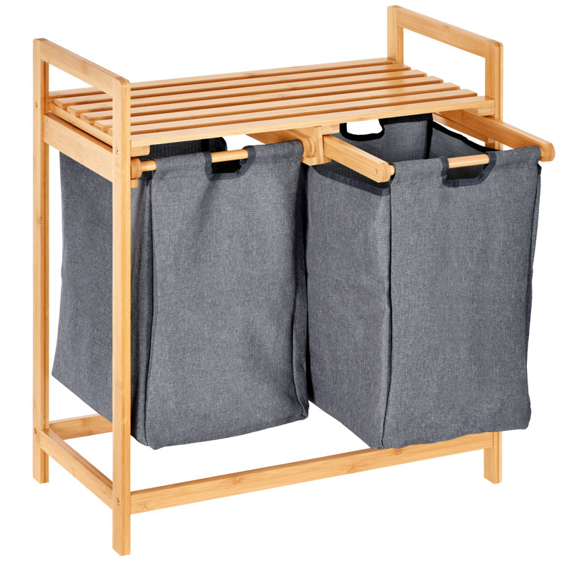 Bamboo Laundry Hamper with Handles