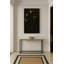 Gilded Stillness - Noir Botanical No. I Framed Canvas Wall Art by Kasian Art Studio - White Frame-1566553300