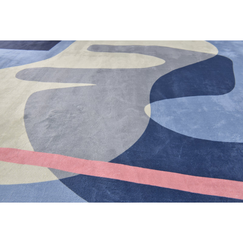 Teppich Shapes in Blau, Rectangle 160 x 230cm