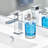 iDesign Hand Soap Dispenser - Refillable Liquid Soap Dispenser, Clear/Brushed Nickel