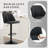 Swivel Upholstered Adjustable Height Counter & Bar Stool With Footrest-289953232-290153977
