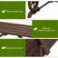 Banc de jardin en bois pour 2 personnes