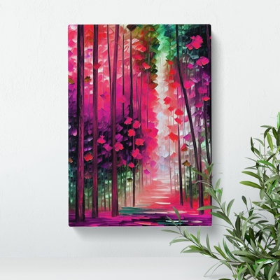 Glow Of The Forest No.7 - Wrapped Canvas Painting