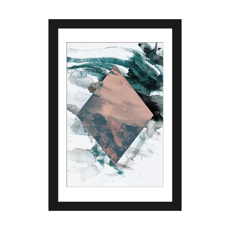 « graphic liv », impression sur toile, H 24 po x l 16 po x P 1 po, Papier d'art encadré noir, Blanc