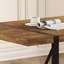 Table de salle à manger rustique en bois pour 4 à 6 personnes