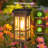 Solar Pathway Lights Outdoor, 4 Pack Upgraded Solar Garden Lights Outdoor Waterproof, Bright Solar Outdoor Landscape Path Lights, Auto On/off Outdoor Solar Lights For Yard Driveway Lawn Walkway