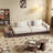 Grimpante 102.3" Upholstered Sleeper Cotton Linen Sofa Bed,Left and Right Installation-108998200