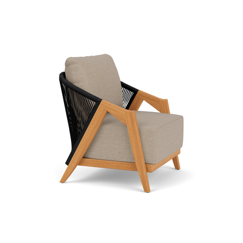 Alpine Outdoor Teak Armchair, Demo Oatmeal