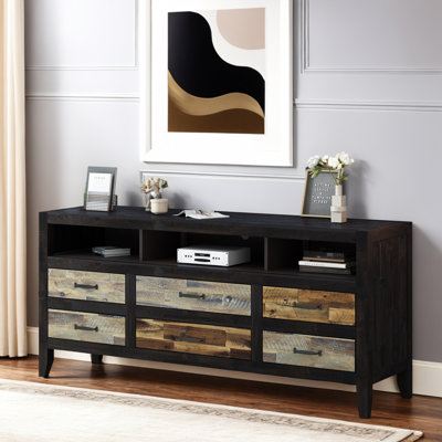 65 Inches TV Stand with 6 Drawers and 3 Shelves for Living room by Lark Manor