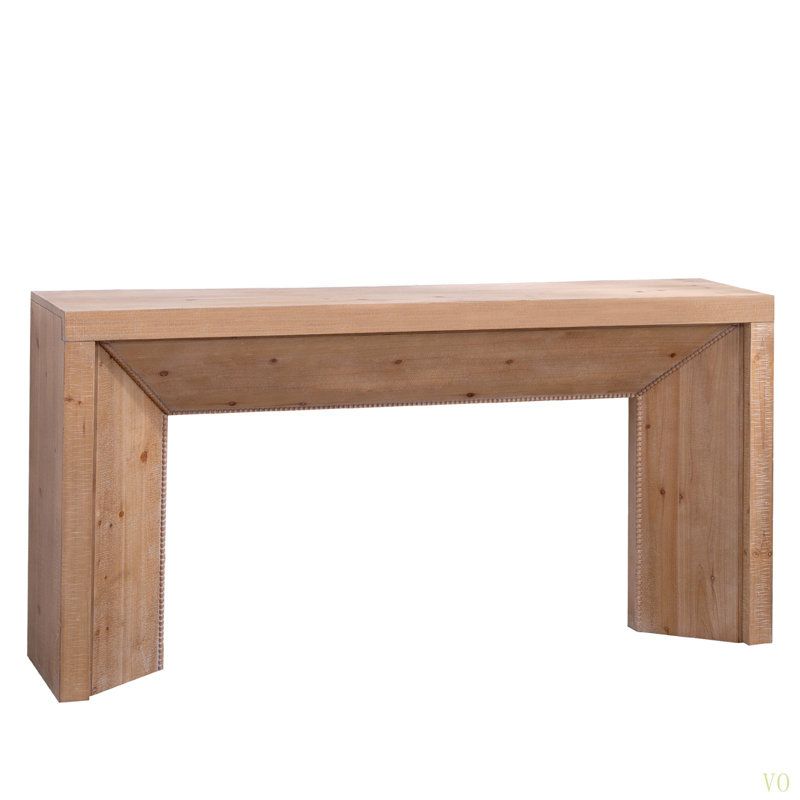 62" Modern  Console Table – Solid-Look Engineered Wood Entryway Table