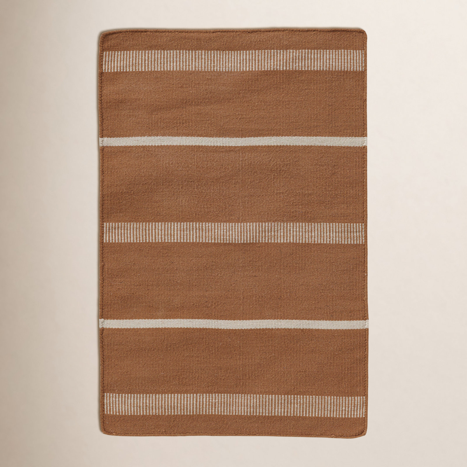 Kalise Striped Indoor/Outdoor Performance Area Rug, Rectangle 2' x 3', Clay
