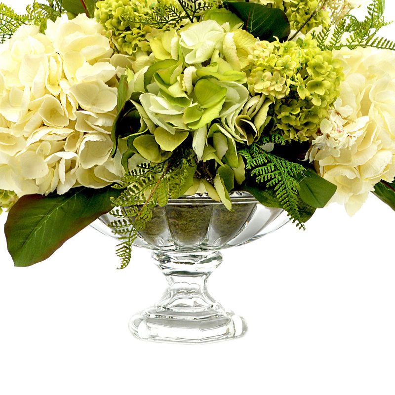 Assorted Hydrangea Floral Arrangement in Vase