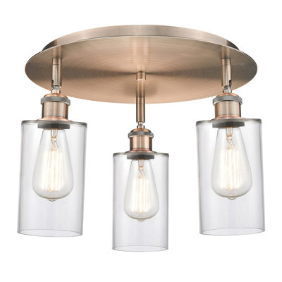 Ervine Glass Semi Flush Mount
