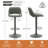 Swivel Adjustable Height Bar Stools, Faux Leather Upholstered Counter Stools, Modern Pub Stools-2067230982